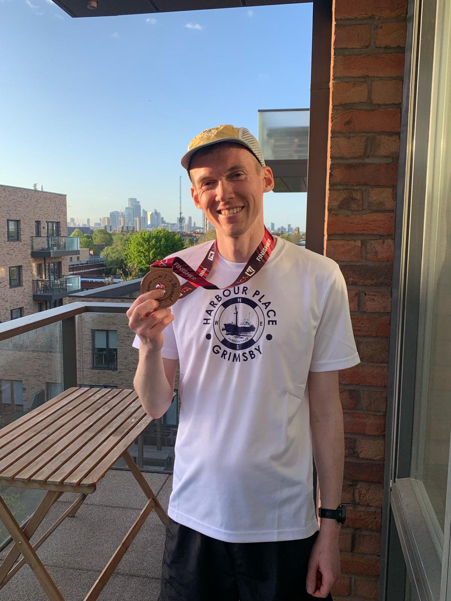 A huge well done to Joe Baxter who ran the @LondonMarathon yesterday in aid of Harbour Place! There is still time to support Joe via the Just Giving link below: justgiving.com/page/harbour-p… #londonmarathon2024 #charity #Homelessness