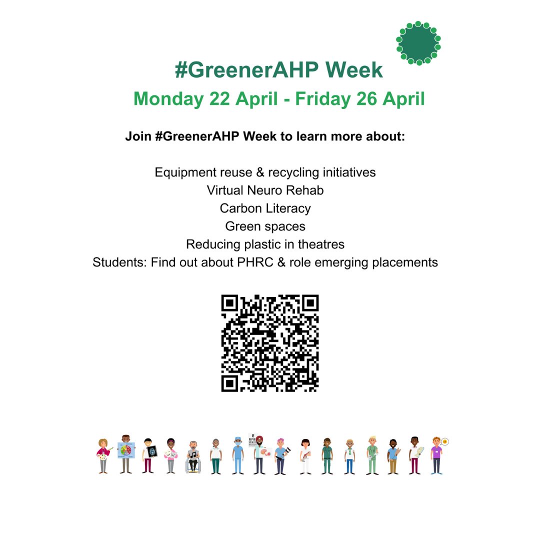 So excited that #GreenerAHP week is here! We will be tweeting about up coming events and talking about how we are promoting a Green Culture within our teams!