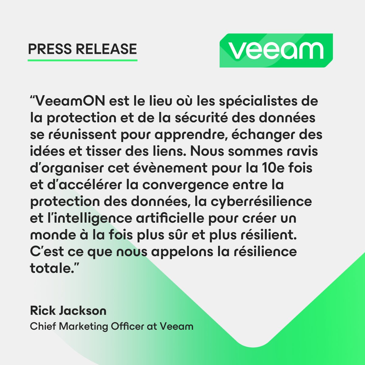 Les inscriptions pour le #VeeamON 2024, l’événement phare de l’année sont ouvertes ! Rejoignez-nous du 3 au 5 juin pour découvrir l'avenir de la protection des données et de la lutte contre les #ransomware. : bit.ly/3TWcN7u