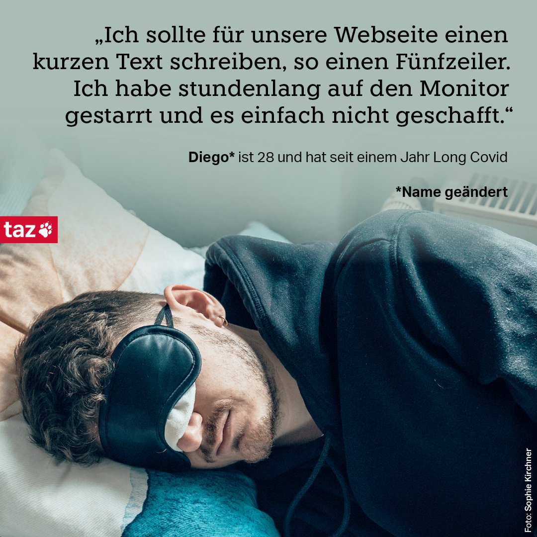 Diego hat Long Covid. Seine Partnerin und seine Mutter sind für ihn da. Aber es ist schwer. Wie mit einer Krankheit umgehen, deren Ende niemand kennt? 👉 taz.de/!6003992/ Ein Text von @EnnoSchoningh