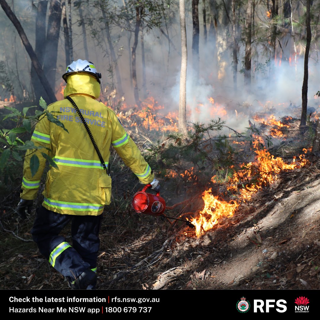 #RFS crews will be assisting the NSW National Parks and Wildlife Service tomorrow with a hazard reduction burn in the Blue Mountains National Park south of Springwood. Smoke may be experienced locally and settle Tuesday evening in parts of western Sydney. brnw.ch/21wJ2Cc
