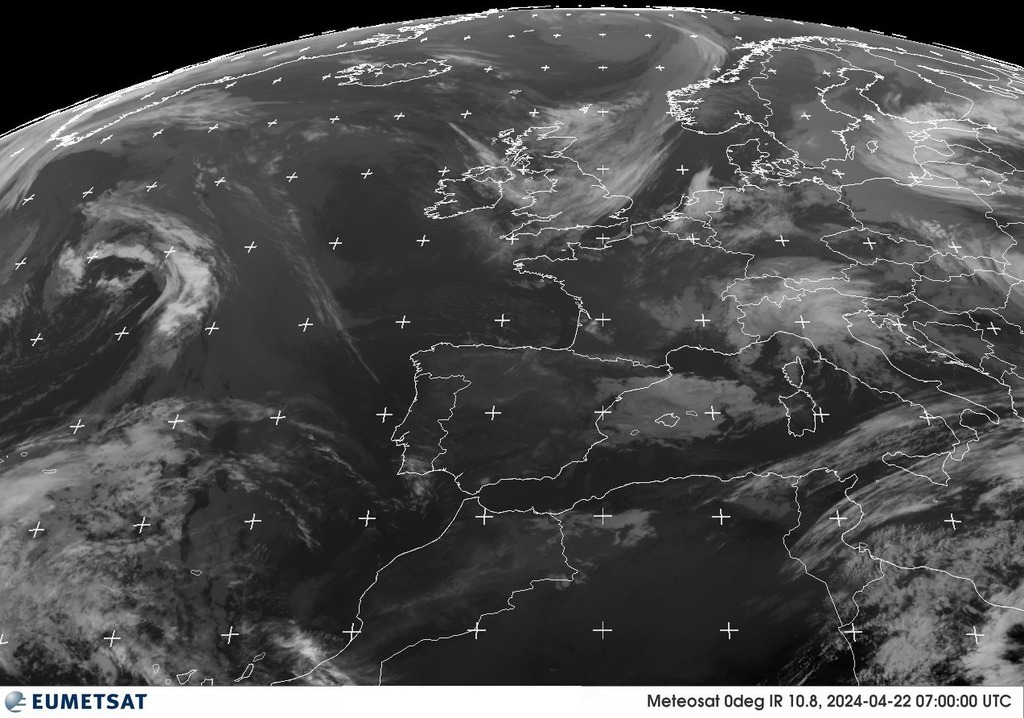 Imatge satèl.lit METEOSAT via @eumetsat #ElTemps #meteo #weather