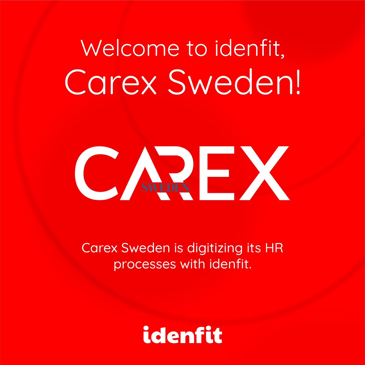 idenfit's tweet photo. Carex Sweden is digitizing its HR processes with İdenfit. 💯
Welcome to İdenfit, #CarexSweden🙏🏻🎈
.

Carex Sweden, İKY süreçlerini idenfit ile dijitalleştiriyor. 💫
İş süreçlerinizde verimliliği artırırken, sizlere keyifli bir deneyim sunmayı vaat ediyoruz. 🙏🏻 https://t.co/x44BoljOmt