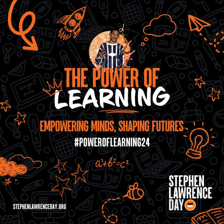 Today marks 31 years since the murder of #StephenLawrence & justice remains elusive 
The theme of #SLDay24 is #ThePowerOfLearning - a new resource library designed for supporting schools to explore concepts around Stephen’s legacy goes live today 

stephenlawrenceday.org/power-of-learn…