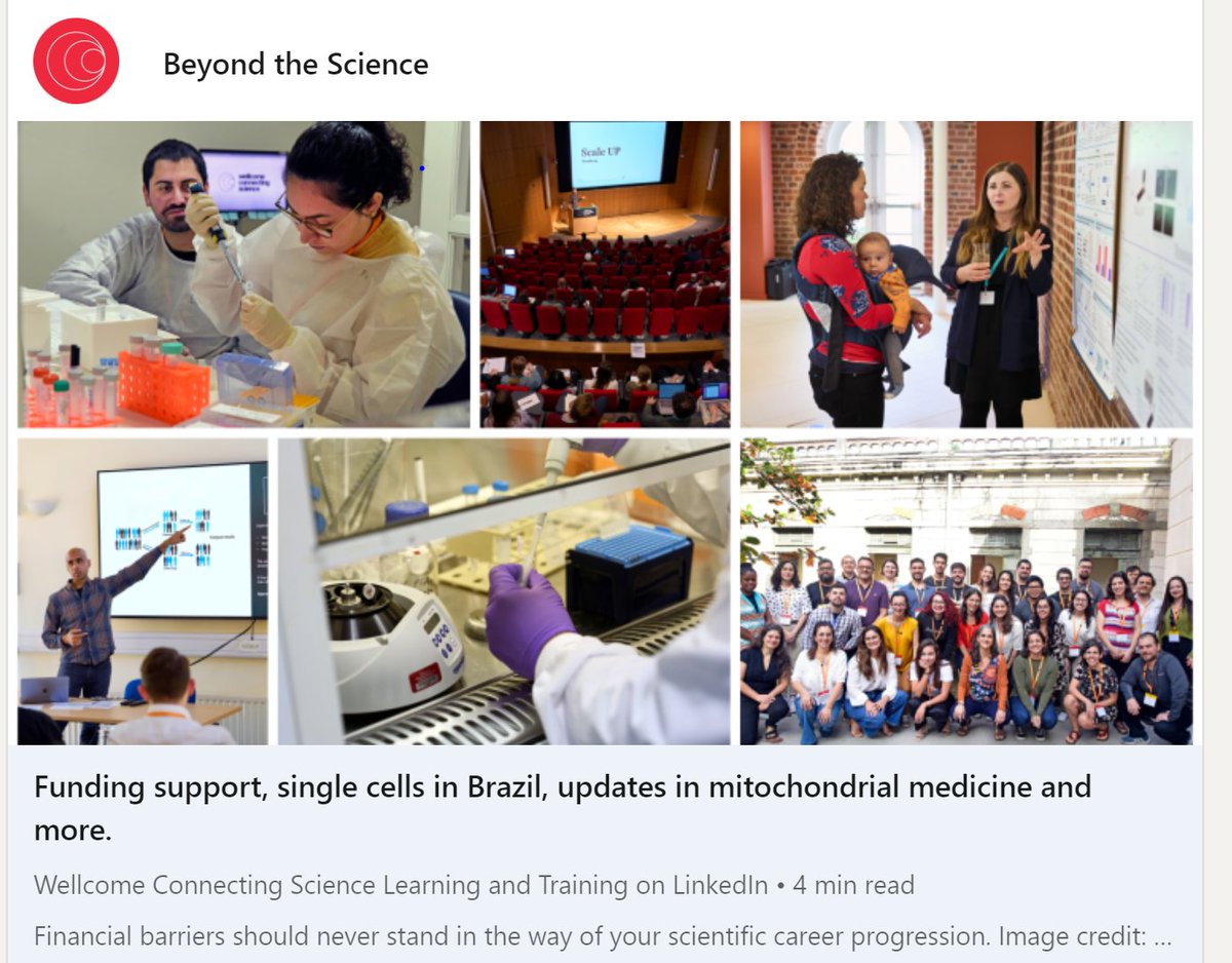 April's 'Beyond the Science' is available to read on our LinkedIn channel now! For the latest in #genomics learning and training, opportunities to network and share your work, join our community. Stay in touch 👉 Click 📰 Read 🖥 Subscribe ⬇ Share 📩 linkedin.com/newsletters/be…