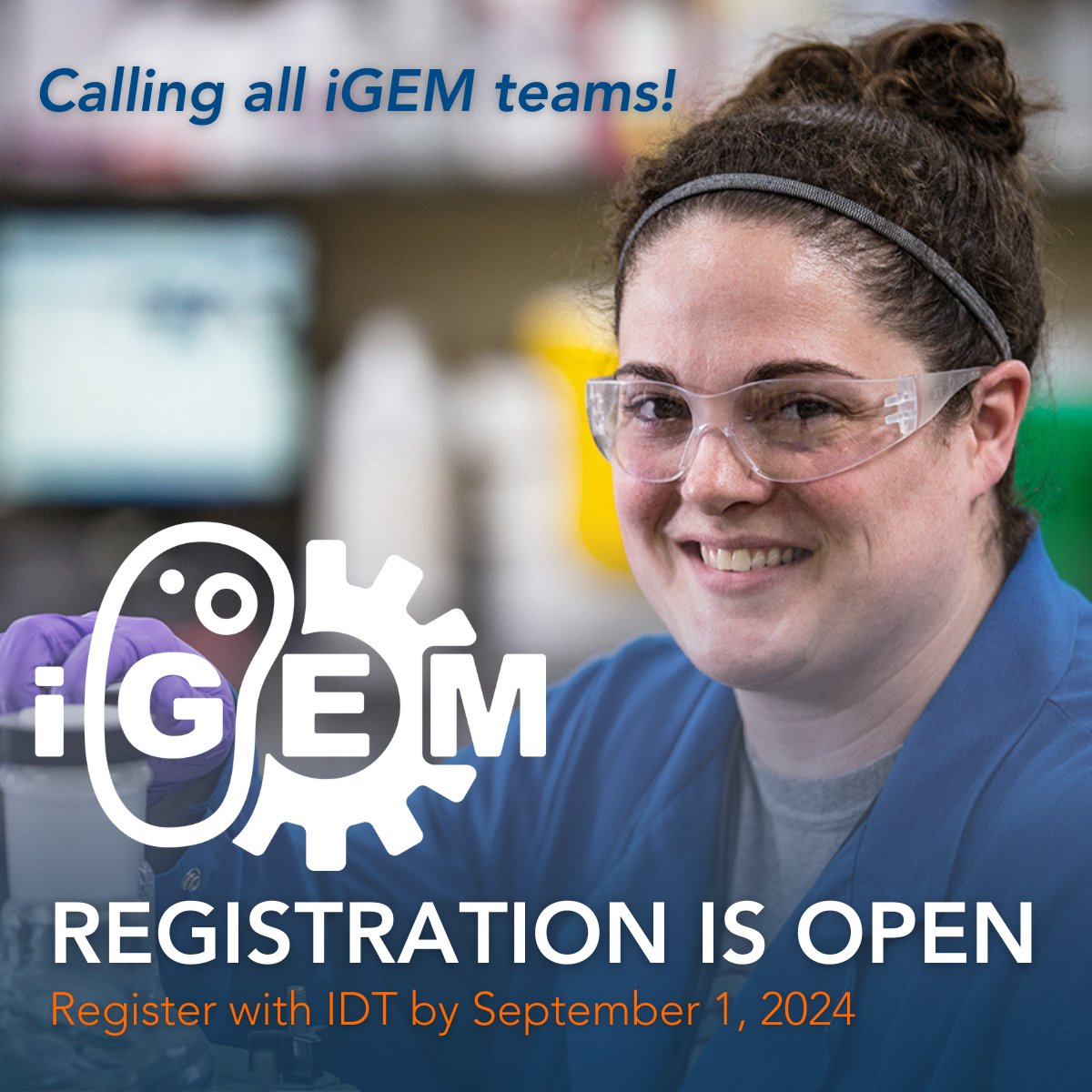 📣 IT’S THAT TIME OF YEAR AGAIN!🧬 IDT registration for @iGEM 2024 teams is now open! We offer up to 20kb of gBlocks™ Gene Fragments or equivalent value of IDT products. Make sure you register by September 1: idtb.io/v3mpaa #iGEM #iGEM2024 #iGEM24 @iGEMCommunity