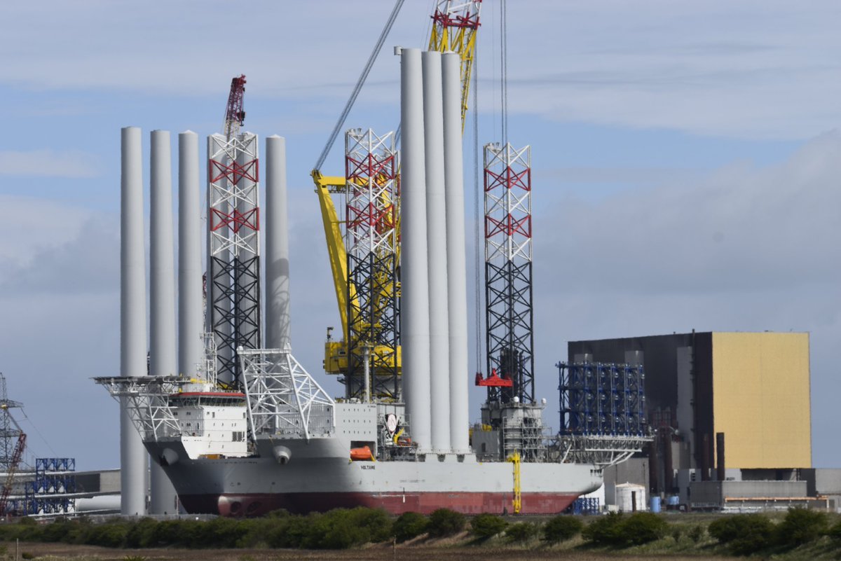 #AllMetalMonday
Next set of wind turbines been loaded before setting off into the North Sea from Seal Sands