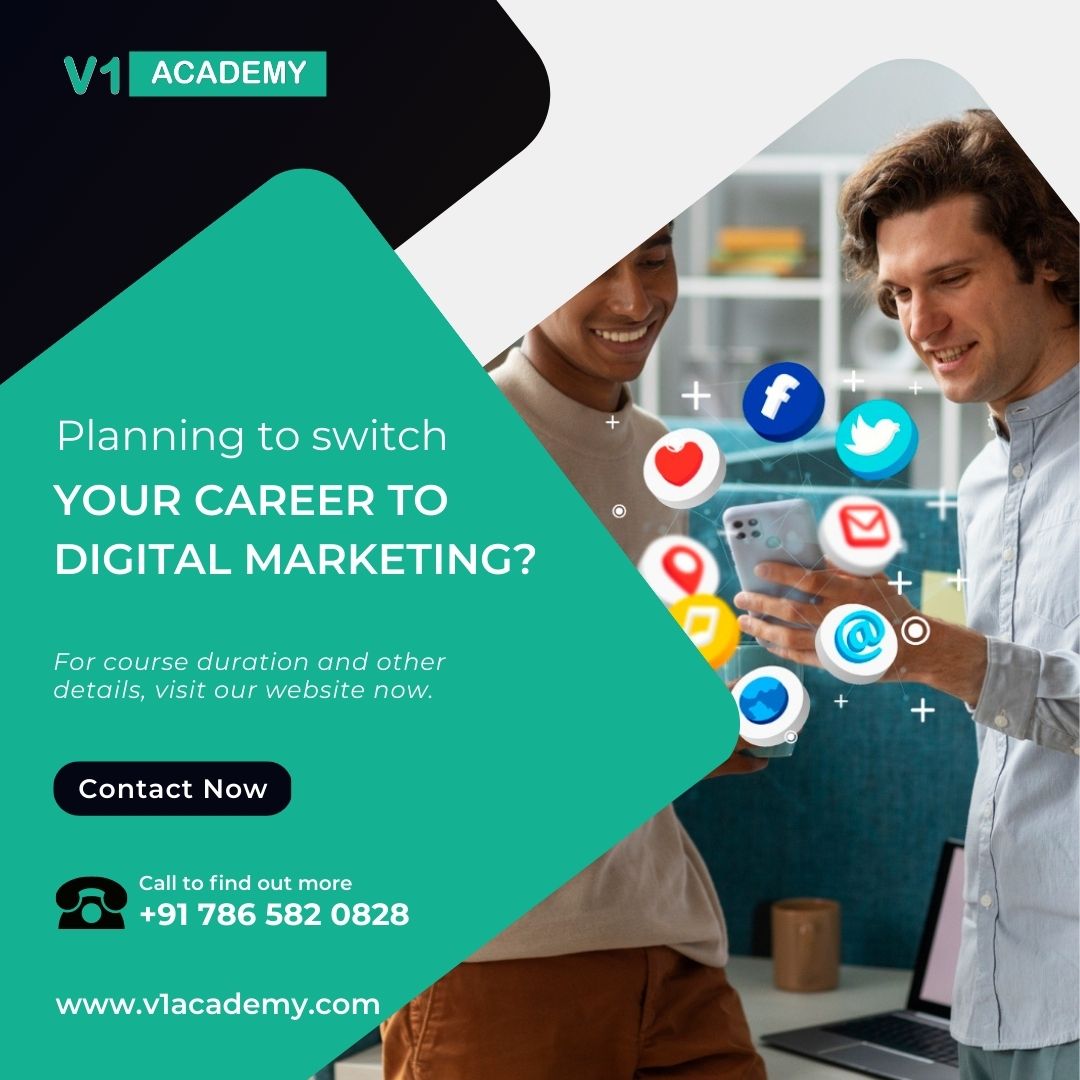 Planning to switch your career to digital marketing? Have a quick chat with our experts! For course duration and other details
Visit- v1academy.com
Call:8101276958/7865820828
#DigitalMarketing #V1Academy #LearnDigitalMarketing #MarketingStrategy #SocialMediaMarketing