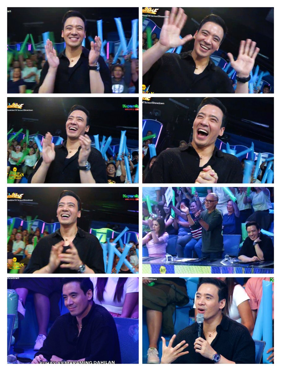 patsatuito03's tweet photo. Ang sayaaa naman may poging hurado sa TNT today! ❤️💚💙 @realeriksantos @TNTABSCBN @itsShowtimeNa 
#ShowtimeTNTSchoolShowdown #eriksantos #esfo https://t.co/1KkXKk7H5B