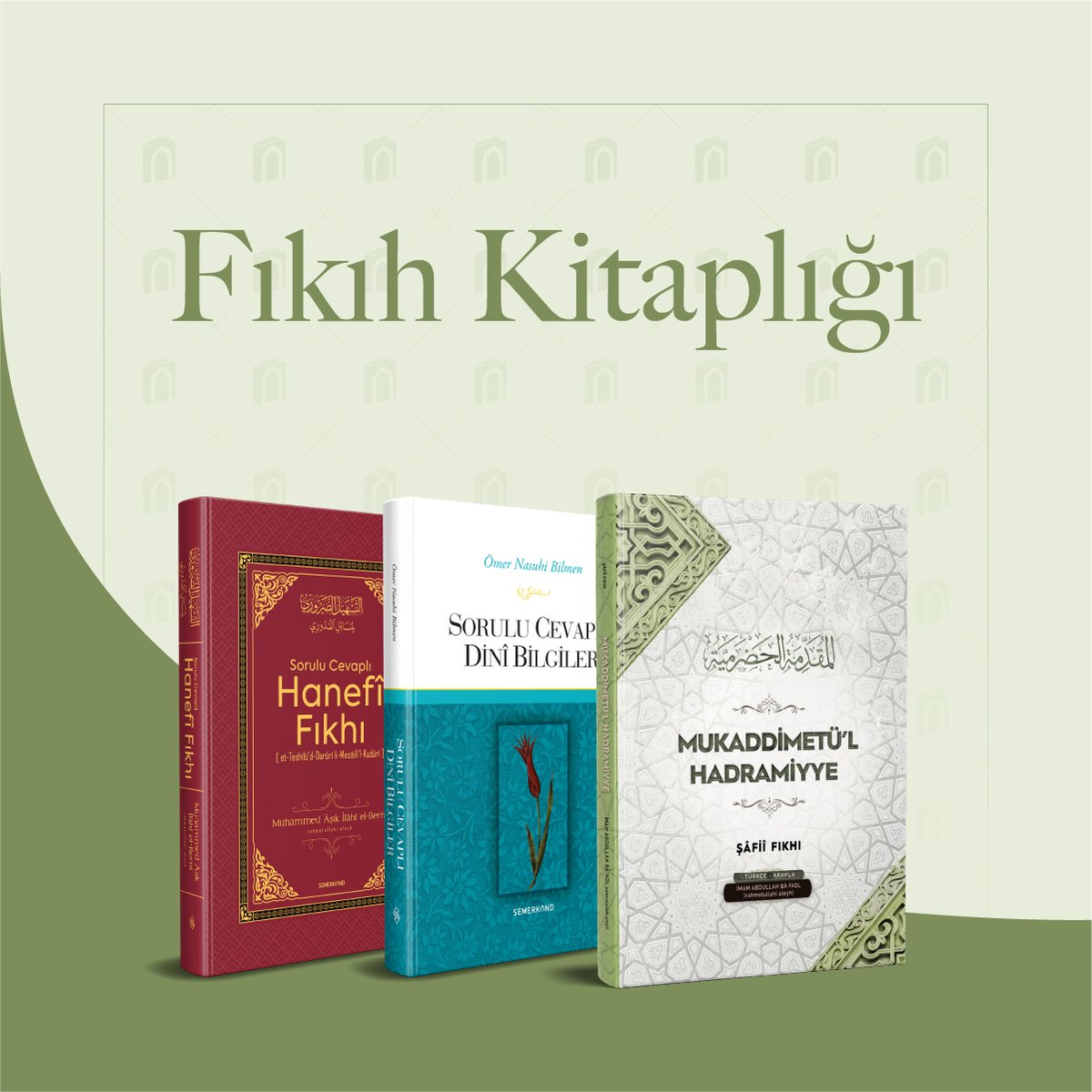 FIKIH KİTAPLIĞI Fıkıh kategorisindeki birbirinden değerli eserler bu kitaplıkta... semerkandkitap.com/kategori/fikih İYİ OKUR, İYİ KİTAP OKUR #islam #peygamber #fıkıh #ilmihal #ibadet #ahlak #adap #ilim #hikmet #kitap #semerkandkitap #iyiokuriyikitapokur