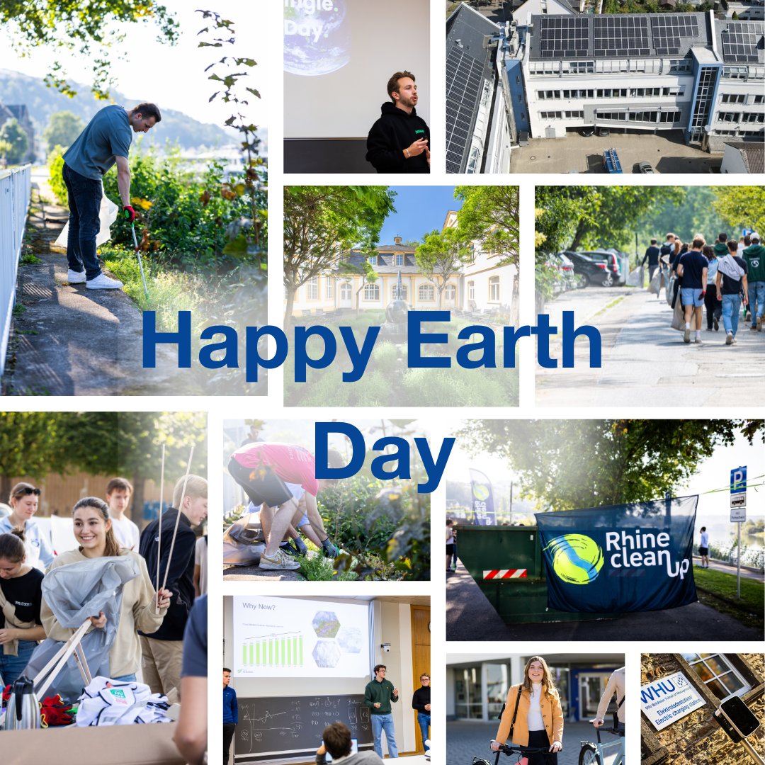 Happy #EarthDay! We celebrate and emphasize this day to strengthen the appreciation for the natural environment and encourage people to rethink their consumer behavior and drive change. Become part of the solution. Together, we can create a future where our planet thrives. #myWHU