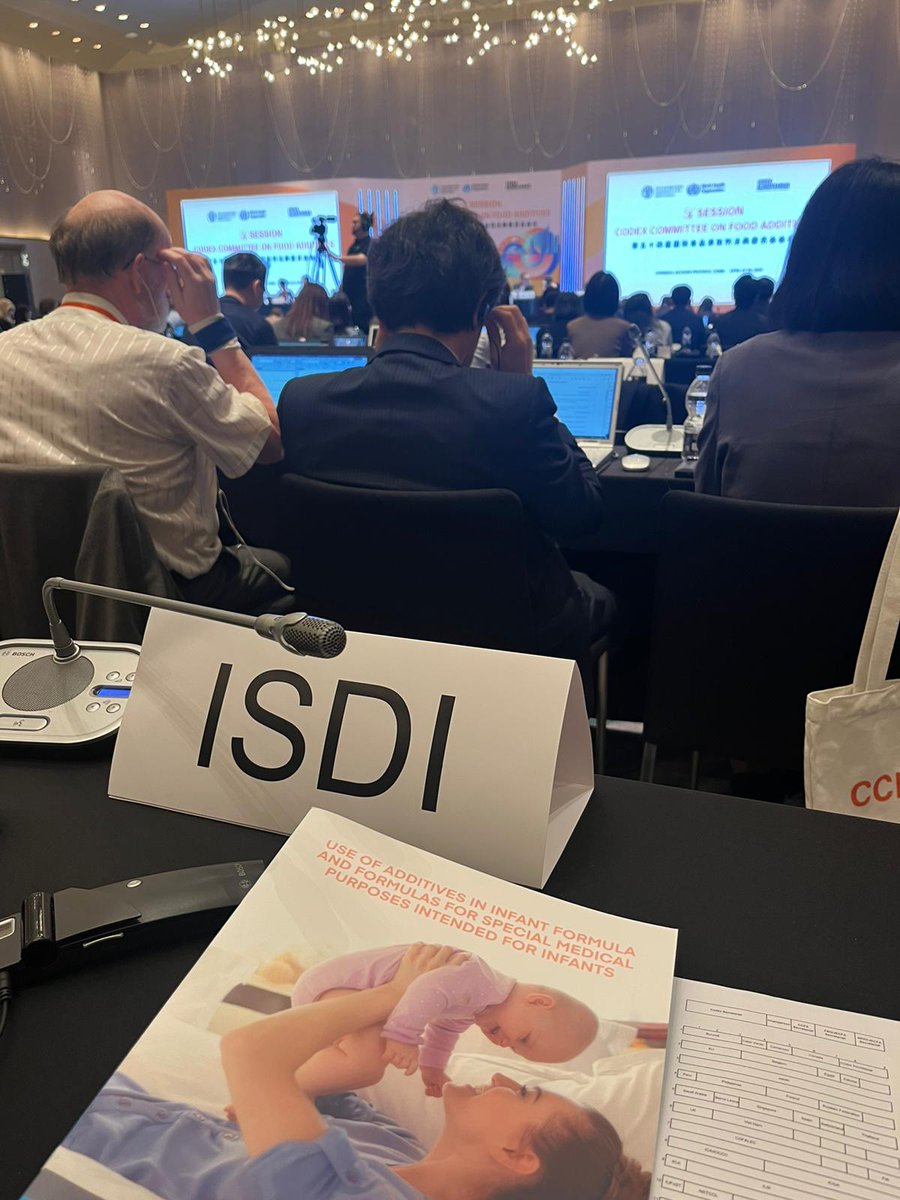 ISDI_org's tweet photo. ISDI is in Chengdu for #CCFA54, the 54th session of the @FAOWHOCodex Committee on #FoodAdditives. We're looking forward to advancing on provisions related to additives in FSDU, as well as starting the review of authorisation for additives in use in infant formula. https://t.co/95sBnMOtRx
