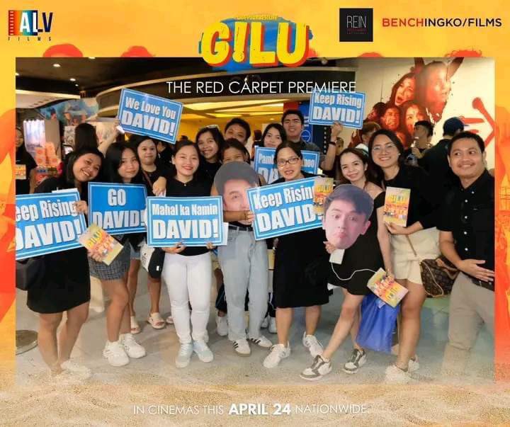 David Troops last night during the red carpet premiere of G!LU 🎟️ Sugod na sa mga sinehan simula April 24! #DavidLicauco | @davidlicauco