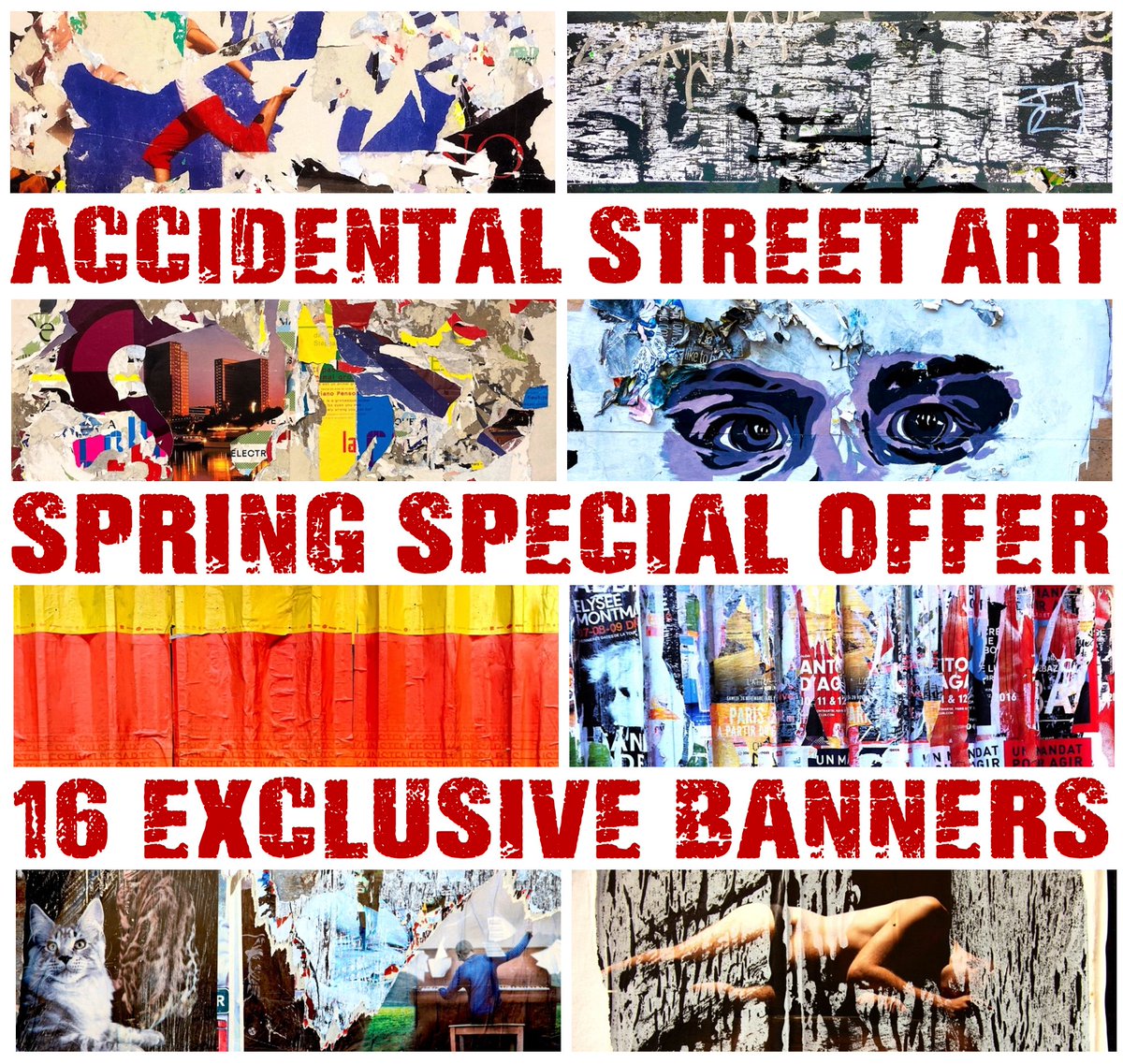 🚨 Spring’s special offer 🌼 16 exclusive banners available on #OpenSea ➡️ opensea.io/collection/asa…… 0.008 ETH, no fee. Giveaway drawn among holders every 4 sold banners: 1 in 4 chance to get one free! 🏙️ #NFTCommunity #StreetArt #collage 🌆