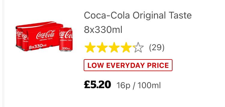 RelScooterMum17's tweet photo. @sainsburys someone needs to check their maths! These drinks are actually 20p per 100ml. https://t.co/7LiyGWIrlL