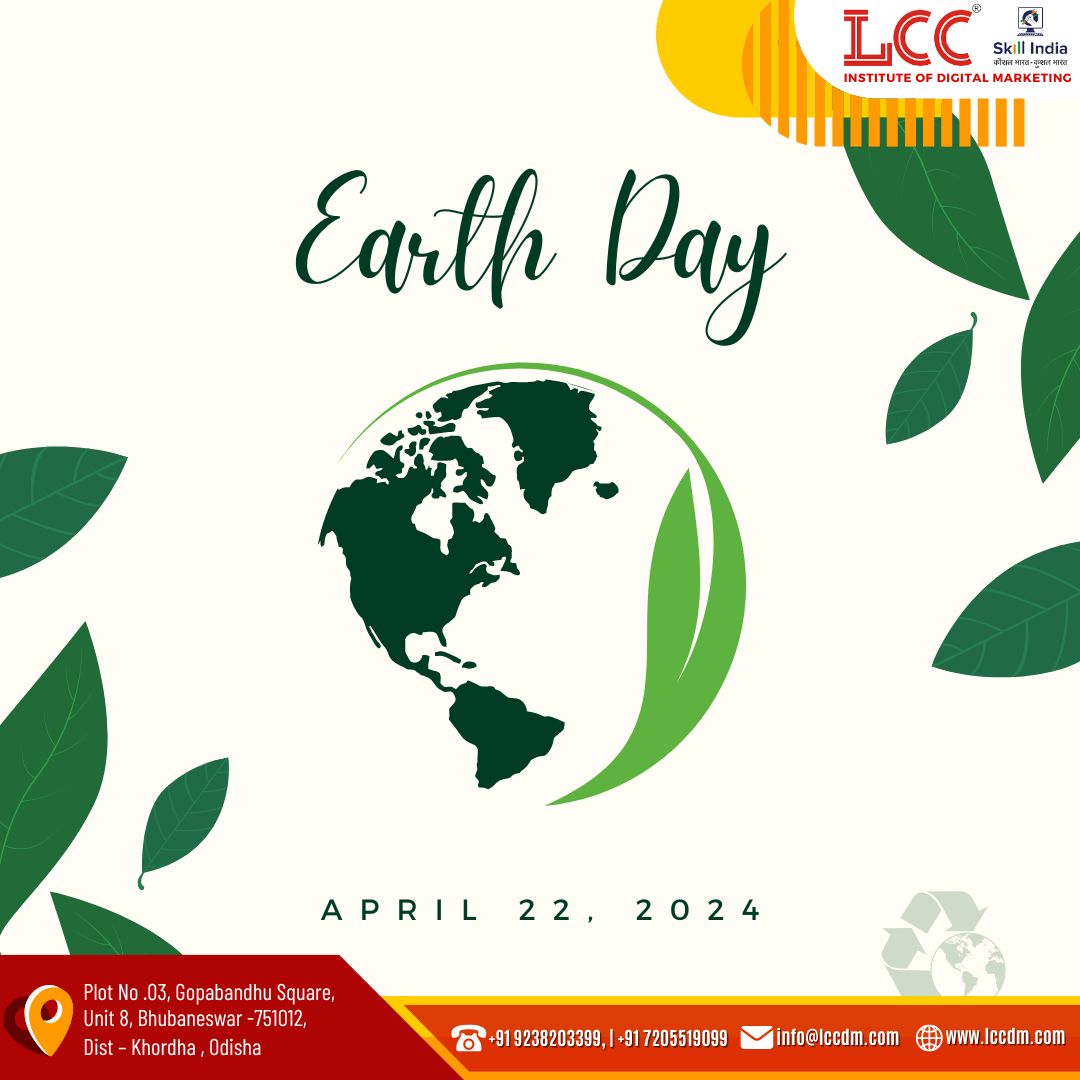 Happy Earth Day from LCC Institute of Digital Marketing! 🌎 Let's harness the power of digital innovation to drive sustainability, raise awareness, and inspire positive change for our planet. Together,  #EarthDay #DigitalSustainability #LCCIDM #LCCDigitalMarketing