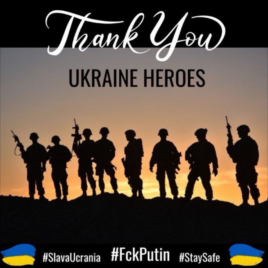 @JayinKyiv 🇺🇸🇺🇦 The free world thanks you all for fighting an evil & brutal regime.🌻Your bravery & determination will never be forgotten. 💙💛💙 #SlavaUkraïni #HeroyamSlava ❤️‍🔥 #DefendDemocracyAidUkraine