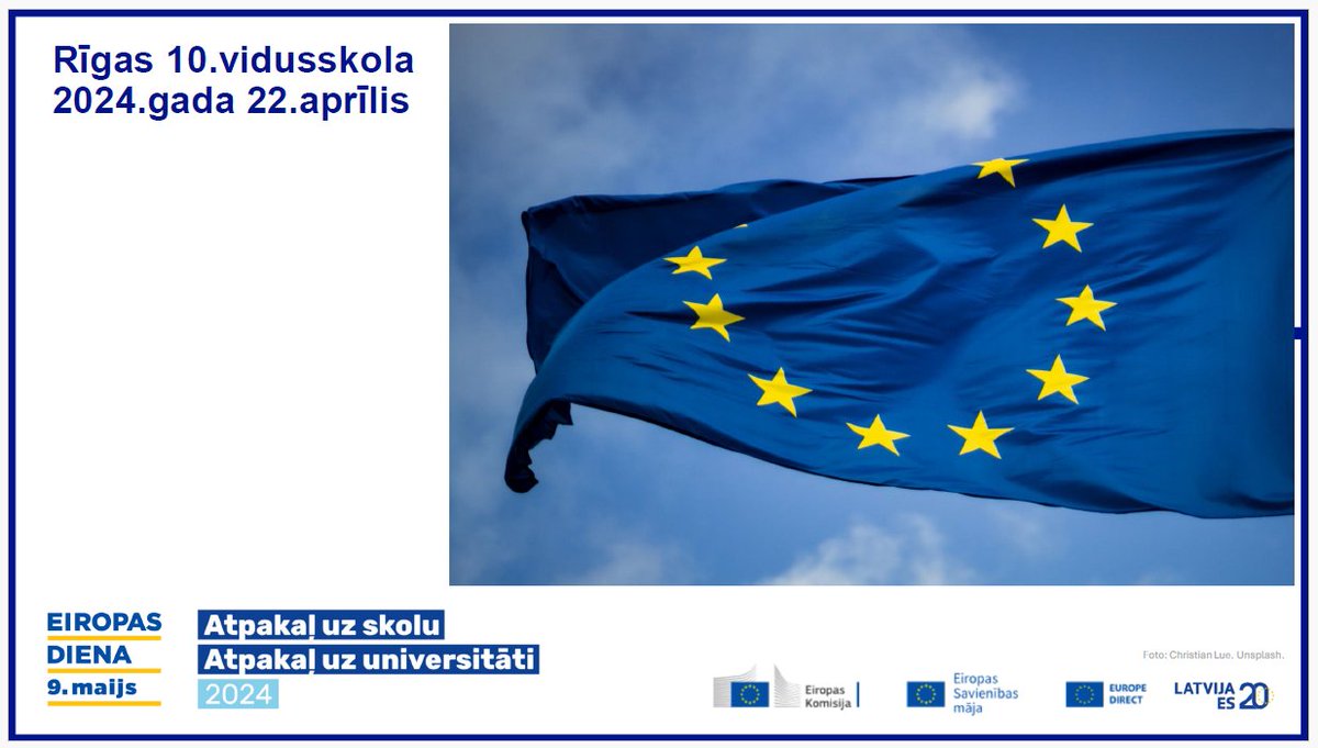 iedvesmojošs rīts #AtpakaļUzSkolu 🇪🇺🇱🇻 sarunās ar skolēniem #EiropasDiena gaidās 

2024. gadā svinam Latvijas pievienošanās Eiropas Savienībai 20. gadadienu: shorturl.at/bkJQR  

#ESuzSkolu #Back2School #EUintheworld #communicatingEurope #EUcommunication #EuropeDay