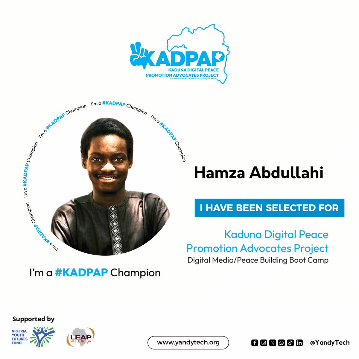 I’ll be joining the @YandyTech KADPAP family! I’m so honoured to have been selected as one of the KADPAP Champions. I can’t wait to embark on this incredible journey alongside like-minded changemakers. #KADPAPChampion #KADPAP #YandyTechCommunity #TheNigeriaWeWant