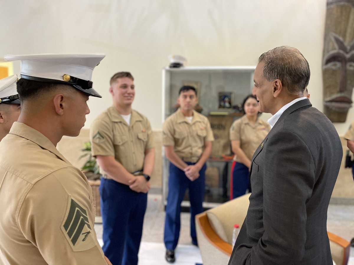 Thank you to our Marine Security Guards at @USEmbYaounde for their vital role in safeguarding our mission. #USinCMR