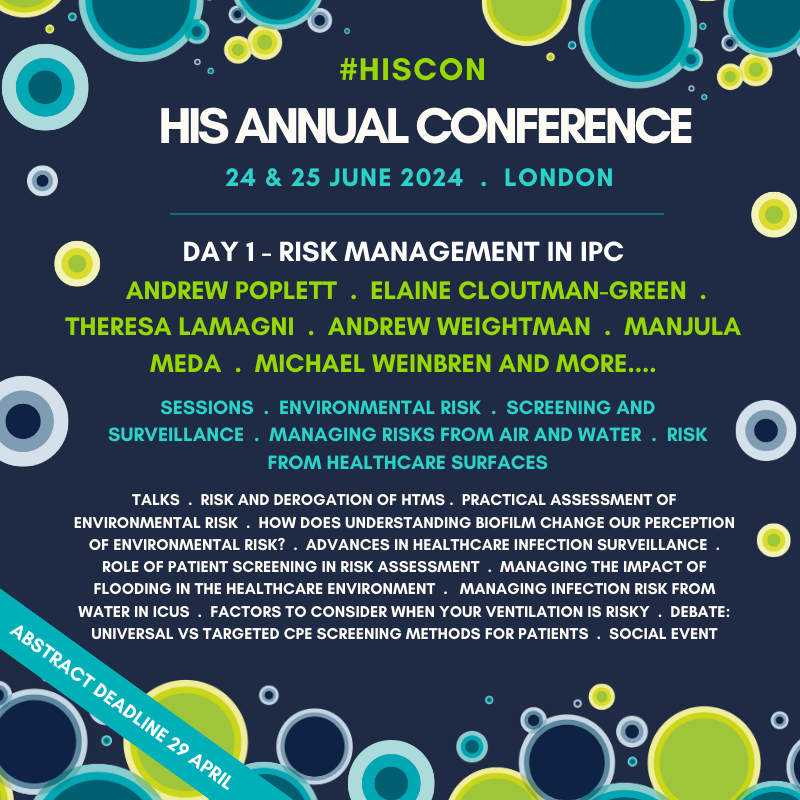 Now that's what we call a line up! We can't wait to see everyone for Day 1 of #HISCON which has replaced the 'HIS Spring Meeting'. If you haven't got your ticket we have a limited amount left at the earlybird rate👉ow.ly/jQ8l50QVpAa #IPC #InfectionPreventionControl