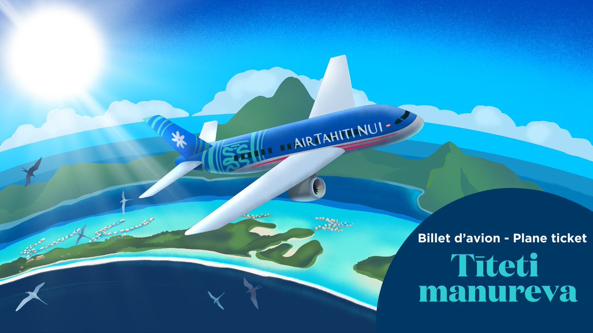 Le mot de la semaine : Tīteti manureva, billet d’avion ✈️ Besoin d’évasion ? Réservez votre billet pour #TahitiEtSesÎles, des tarifs tout inclus avec le confort Air Tahiti Nui n'attendent que vous ! 👉 bit.ly/imagier-tahiti… ©Speak Tahiti / Coolie Citron