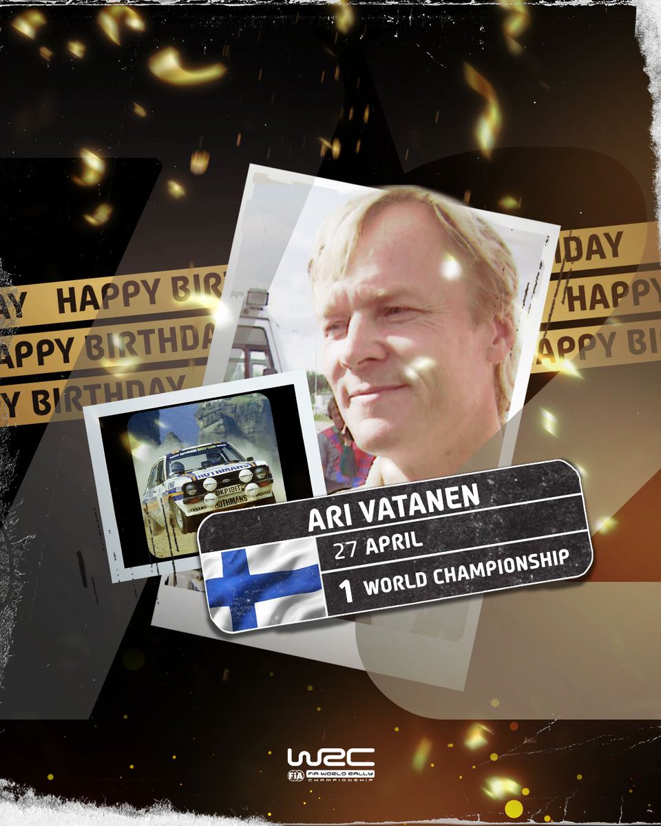Join us in wishing Mr. Ari Vatanen a very happy birthday! 🥳 #WRC
