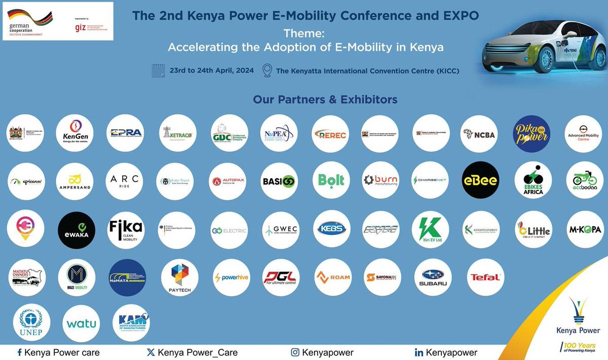 Kiri EV will be exhibiting at the Kenya Power E-mobility Conference & Expo from 23rd to 24th April at the KICC Tsavo Exhibition Hall! 

#electricmobility #KiriEV #electricmotorcycle #KPLC #Kenya