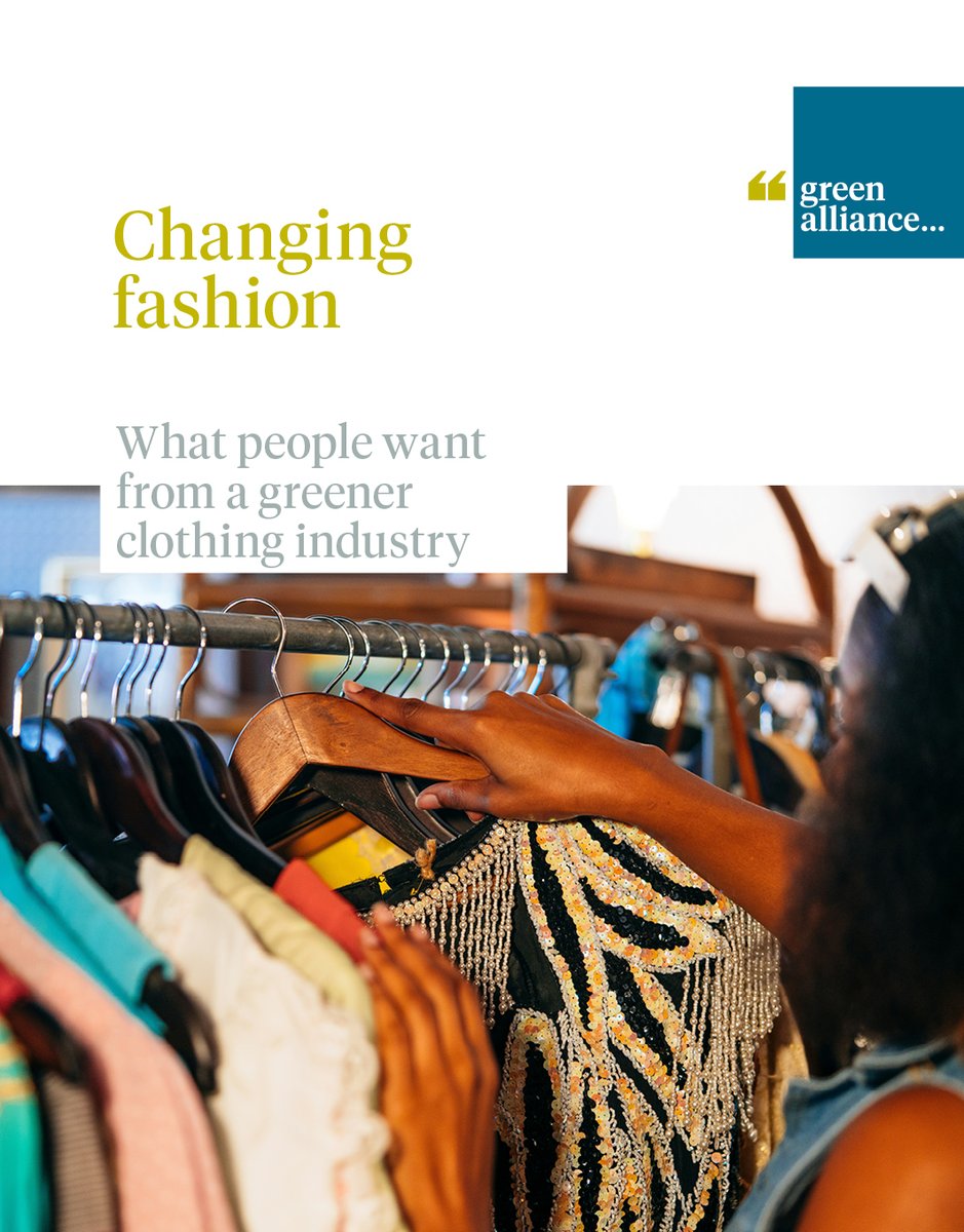 💡 New report What do people want from a greener fashion industry? 👚 Read our analysis and recommendations to businesses and government here 👉bit.ly/3xL3yQj #EarthDay2024 1/3