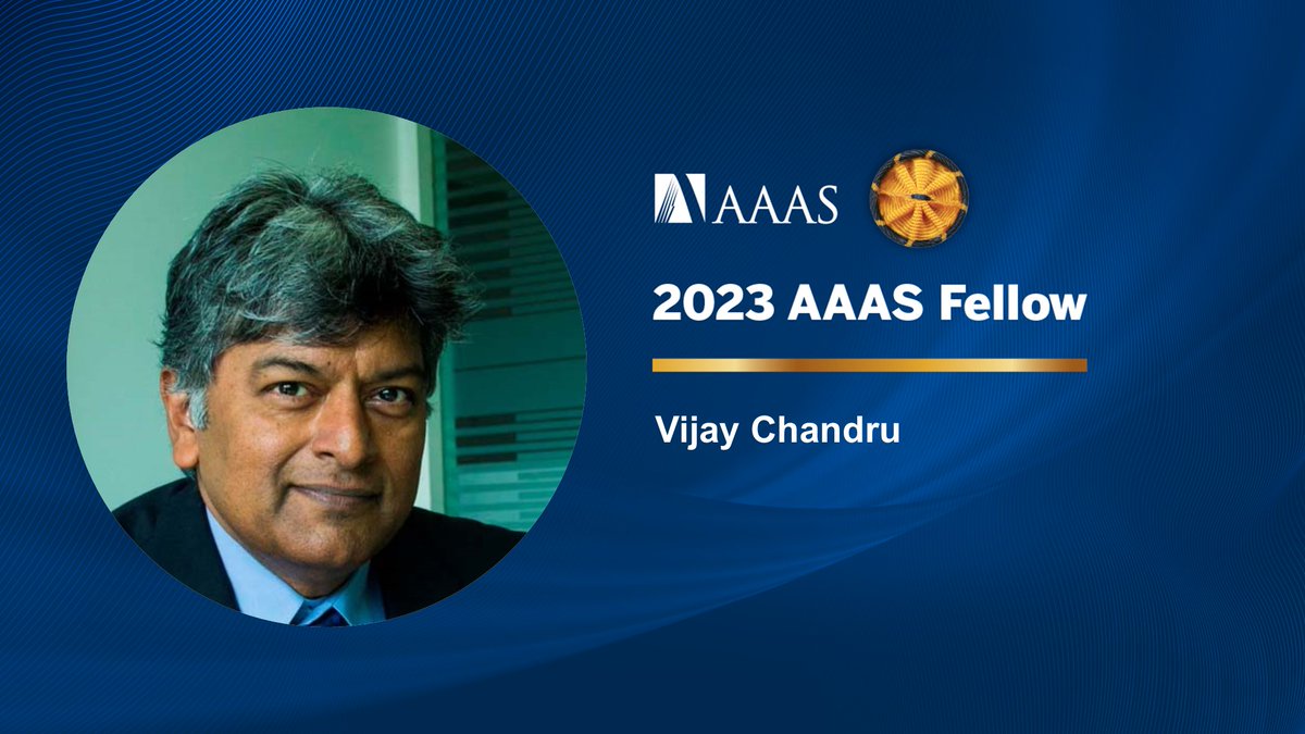 Hearty congratulations to Prof @vijaychandru on becoming an AAAS Fellow! He has been recognised for his significant contributions to theoretical computer science and computational biology, and for the development of technology for social good. iisc.ac.in/events/prof-vi…