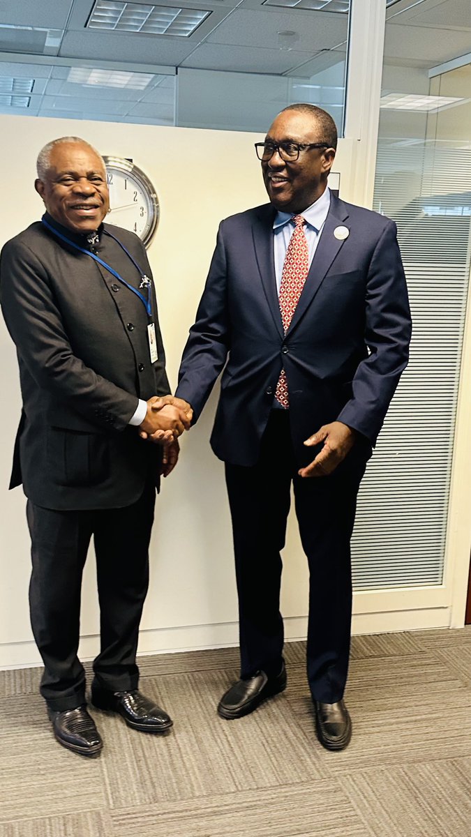 So thrilled to have the chance to meet with CEMAC president, Mr. Balthasar Engonga Ego’o, and team at the WBG/IMF spring meetings! Exciting discussions on collaboration between IITA-WBG and CEMAC to boost ag diversification and food security in Central Africa. #partnership