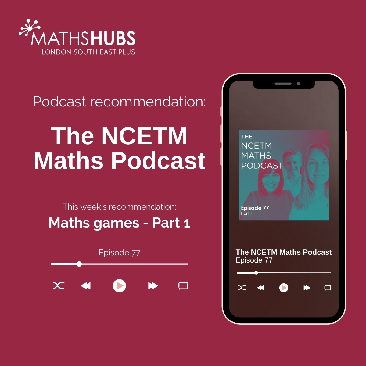 LSE_MathsHub's tweet photo. Unlock the power and potential of maths games in your classroom with this podcast!
Listen here👉https://t.co/WbFRnWH0yD
#MathsPodcast @NCETM @DrEmsLord @nrichmaths https://t.co/a9BzJZmMyU