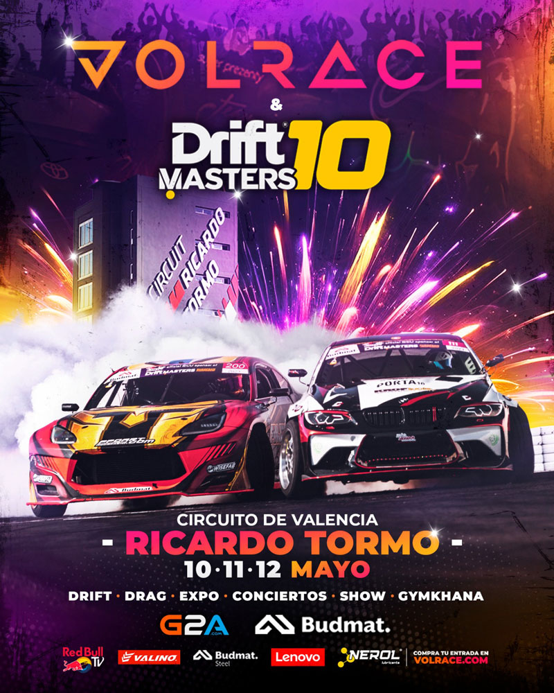 CircuitValencia's tweet photo. Los días 10, 11 y 12 de mayo 📅 tienes una cita en el Circuit con VOLRACE y el auténtico Drift Masters 10
🚗💨
#VOLRACE https://t.co/zZTSy5crzt