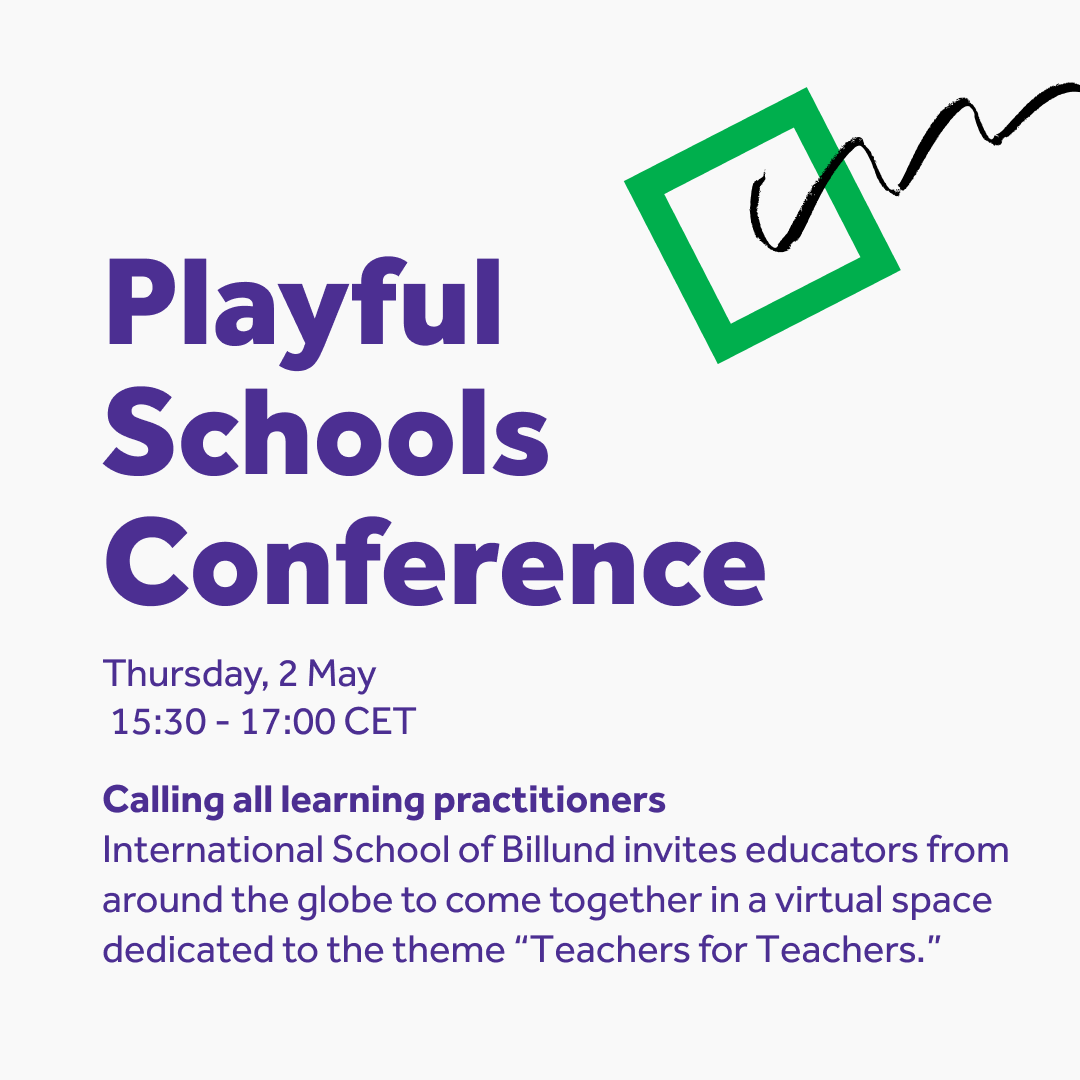 Do you, like us, believe that play can change the world? Join @ISBillund when they host this year's online Playful Schools Conference. Sign up for the conference here: beestreamed.com/event?id=65eoq…