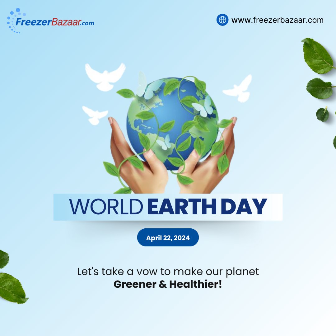 Today, on World Earth Day, we stand in solidarity with efforts worldwide to conserve our planet. #EarthDay2024

#sustainablefuture #innovationforearth #actforearth #greeninnovation #ecofriendly #planetprotectors #freezerbazaar #summersolution #coolingsolutions #sustainablecooling