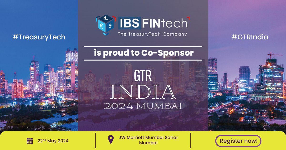 @IbsfintechIndia  proudly presents @gtreview India 2024 in Mumbai, May 22,2024.
Explore how IBSFINtech's #TradeFinanceManagement is transforming industry by #digitally streamlining  entire #importexport lifecycle. 
#TreasuryTech #IBSFINtechUS #SCF #GTRIndia