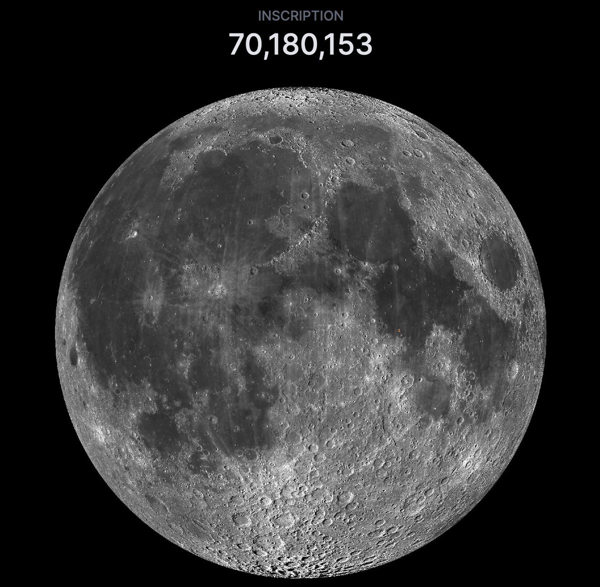 The Runestone community spent $45,000 to inscribe a 36 million pixel image of the moon on Bitcoin.

We are not the same.

→ ord.io/70180153