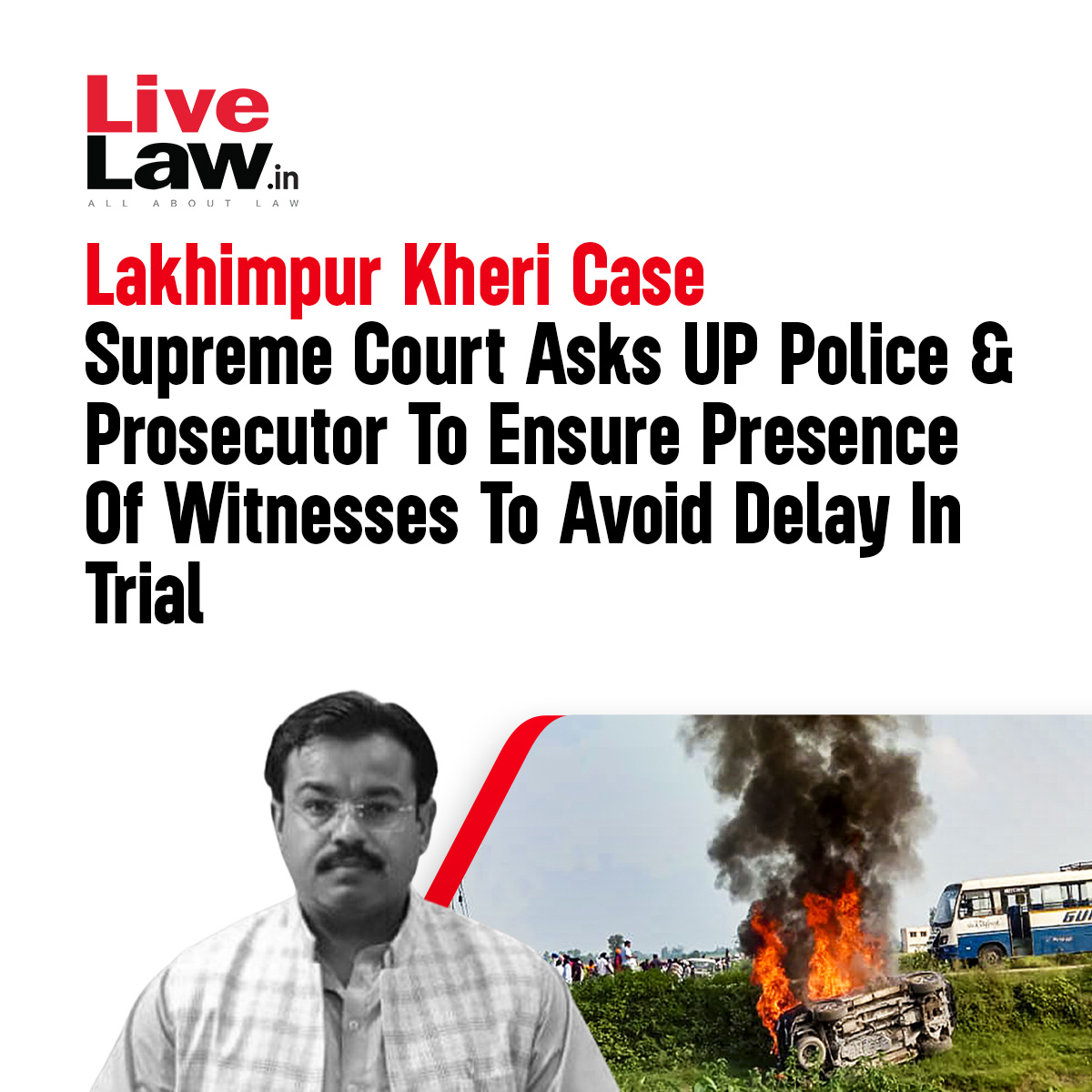 The Supreme Court (on April 22), while hearing Ashish Mishra's bail plea in connection with the Lakhimpur Kheri incident, observed in its order that the public prosecutor and the local police need to take effective steps to ensure the presence of witnesses during Ashish Mishra's