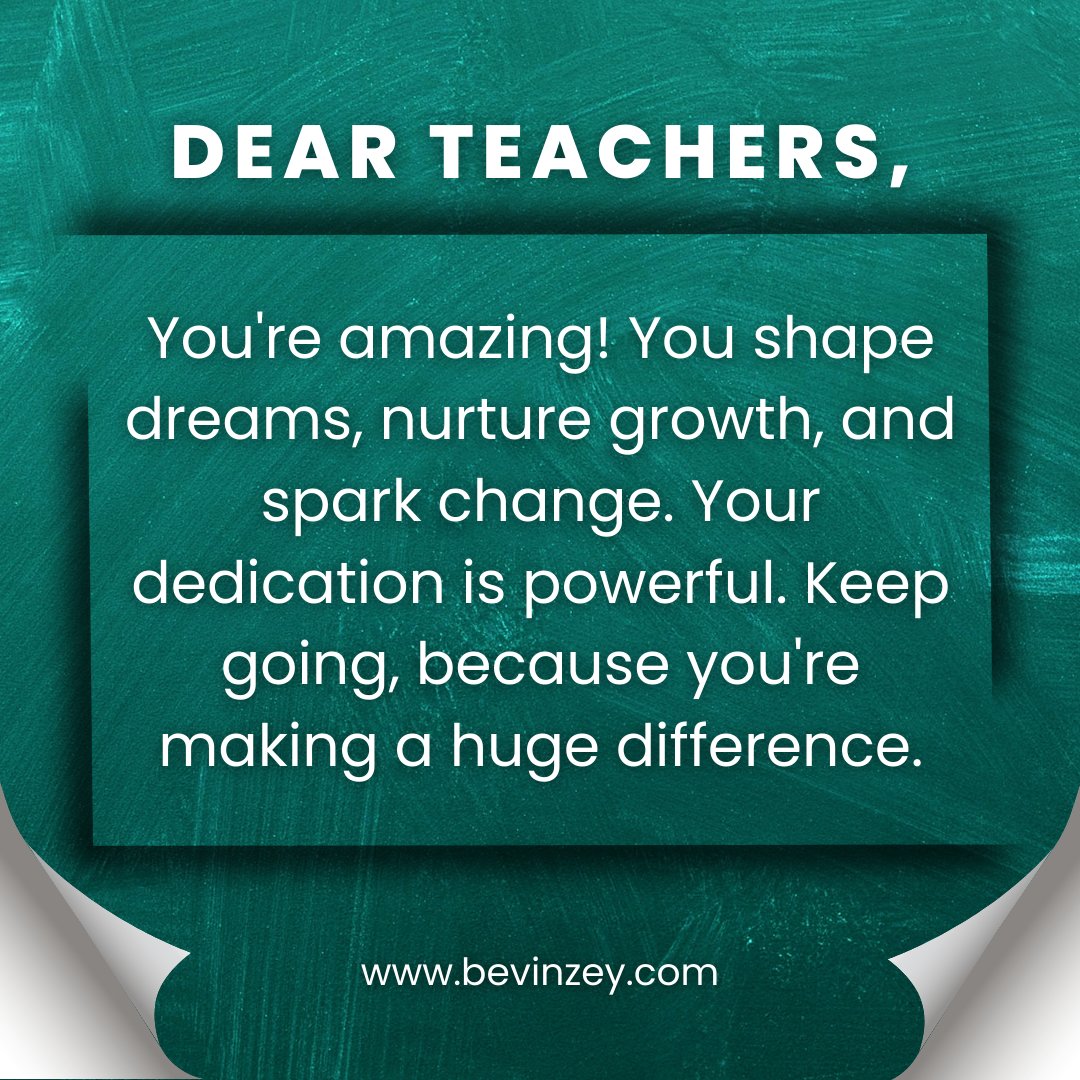 Calling all teachers! Your dedication is the beacon guiding countless dreams. Keep shining bright and inspiring change. Let's celebrate the incredible impact of educators today and every day. 
#EduChat #TeacherTribe #ImpactfulTeaching #MotivationMonday #EduInspiration