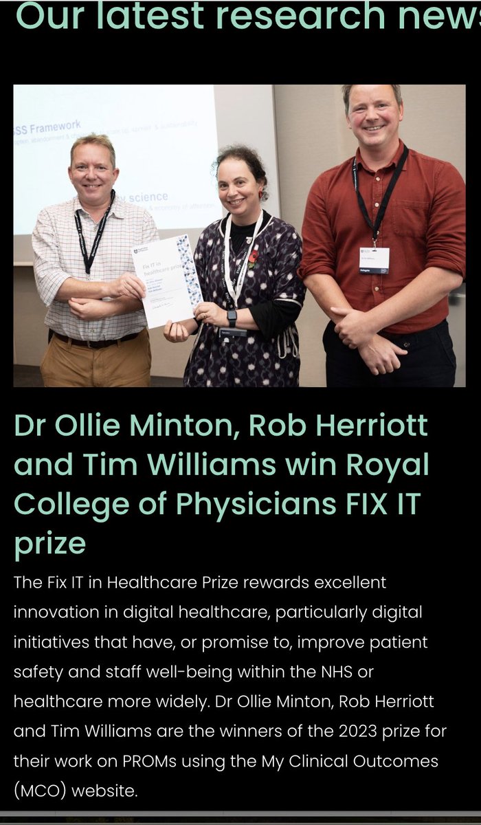 Fantastic to see the launch of @Sussex_Cancer to bring together research experts to improve cancer treatments & patient #outcomes 💫🚀 And thrilled our @RCPhysicians #FixIT prize win @UHSussex @SxCancerFund #PROMs features on the new website 👏🙏 👉 medicalcare.rcp.ac.uk/content-items/…