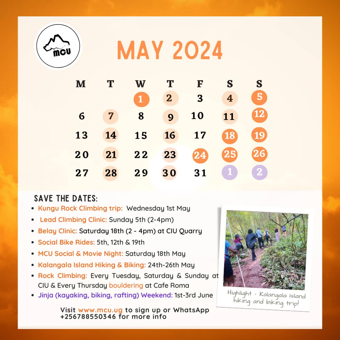 Our May activity calendar is out!