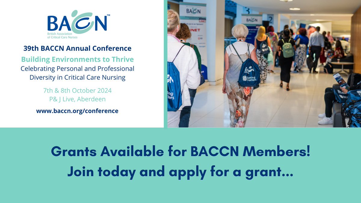 Apply for a grant of up to £700 to attend the BACCN conference 7- 8 Oct 2024! For the next round of grant applications (deadline 31July) new members, plus existing members, are all eligible to apply for a grant to attend the BACCN conference. baccn.org/grants/info/