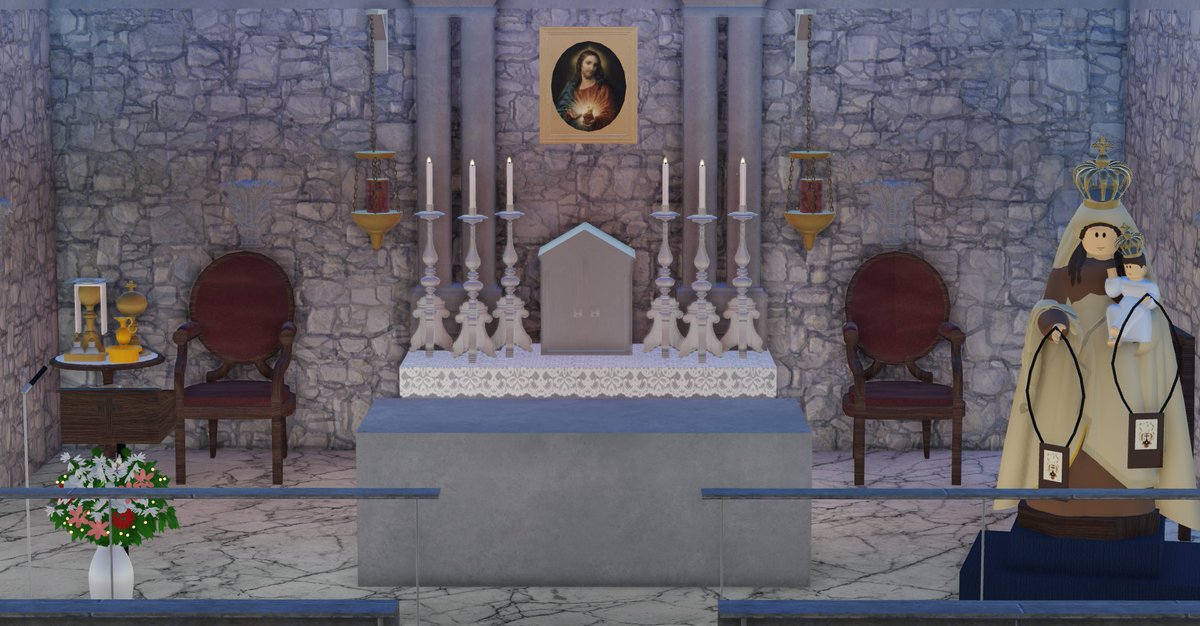 VaticansRBLX's tweet photo. In the early afternoon, Cardinal Imbert celebrated the Solemn Dedication of the Altar and Church of the Sanctuary of the Assumption of Mary in Chile. https://t.co/S9ttwq4h3d