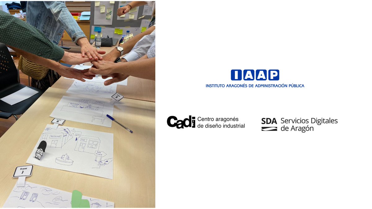 El 18 y 19 de abril <a href="/IAAP_Aragon/">IAAP Aragón</a> con <a href="/Cadi_Aragon/">Cadi</a>  y <a href="/SDA_aragon/">SDA · Servicios Digitales de Aragón</a>  del <a href="/GobAragon/">Gobierno de Aragón</a> hemos preparado y facilitado una GovJam en Toledo, en la Escuela de Administración Regional, como inicio de una formación en diseño de servicios.
