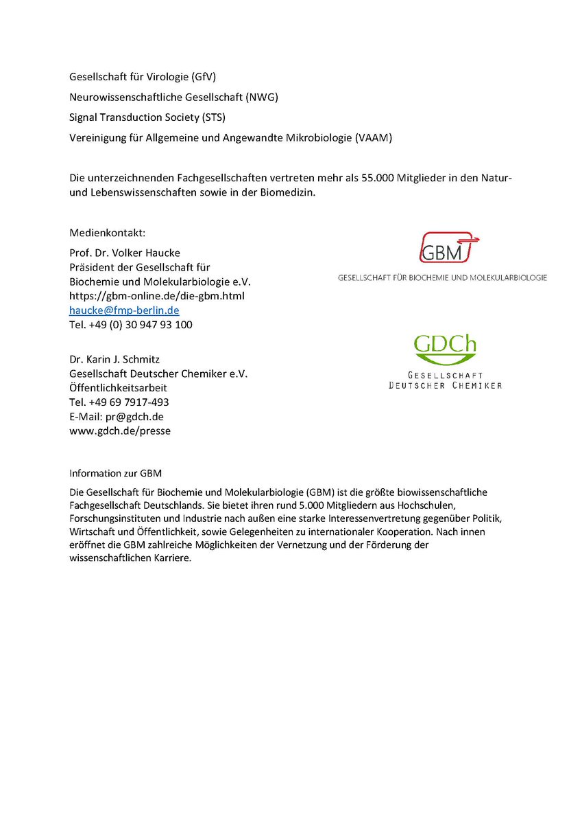 📢Time to voice our concerns about the #WissZeitVG once again! ➡️17 scientific societies, which together represent more than 55,000 scientists, are speaking out! 👉Please share our initiative! 🔁Please RT