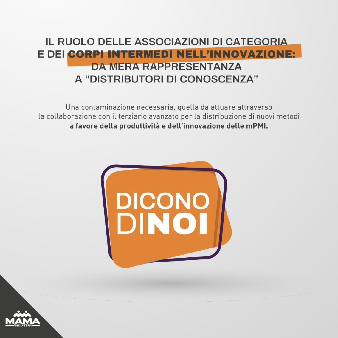 Per incentivare la produttività e l'innovazione delle #mPMI un ruolo fondamentale è affidato alle associazioni di categoria. Riusciranno, però, a passare da mera rappresentanza a distributori di conoscenza?

Ecco la nostra #rassegnastampa sul tema 👉 bit.ly/3Jp0uM8