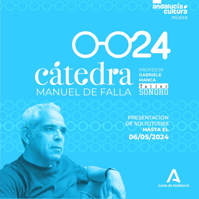 🎶Hasta el 6 MAYO está abierto el plazo de inscripción para el 'Curso de Análisis Musical y Composición de la Cátedra Manuel de Falla' Dirigido por Gabriele Manca, contará con la participación de @tallersonoro lajunta.es/4pxaa @CulturaAND @docenotas @consev @Scherzo_es