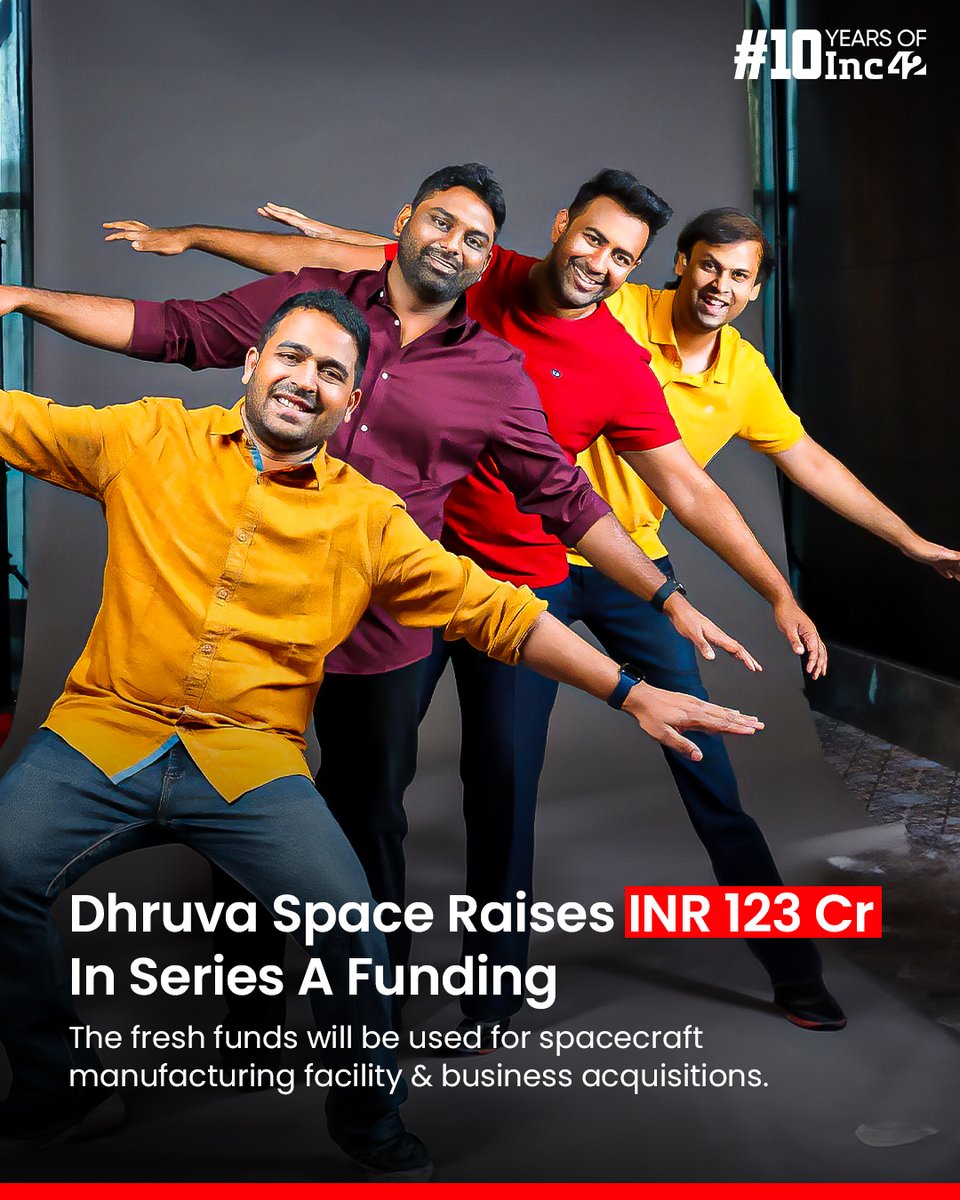 Spacetech startup @DhruvaSpace has marked the final close of its Series A funding round at INR 123 Cr ($15 Mn)👇 The round comprised two tranches. In the first leg, the company raised INR 45.51 Cr, while in the second leg, it secured INR 78 Cr. The funding includes INR 10 Cr in…
