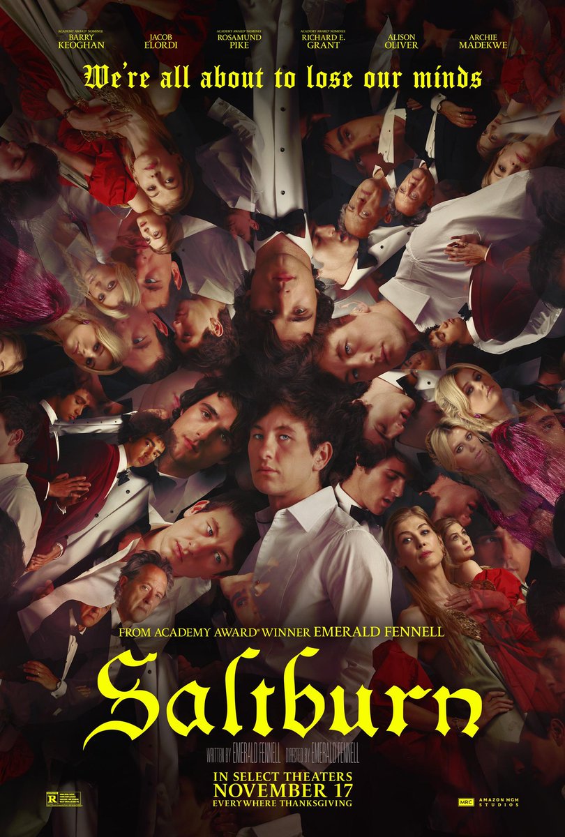 #JustForFun - If #Saltburn is made in #India, what will be the #Indian Cast? 

#VickyKaushal as OLIVER QUICK
#SiddhantChaturvedi as FELIX CATTON
#AishwaryaRaiBacchan as ELSPETH CATTON
@AnilKapoor as SIR JAMES CATTON 

#BarryKeoghan #JacobElordi
#RosamundPike #RichardEGrant