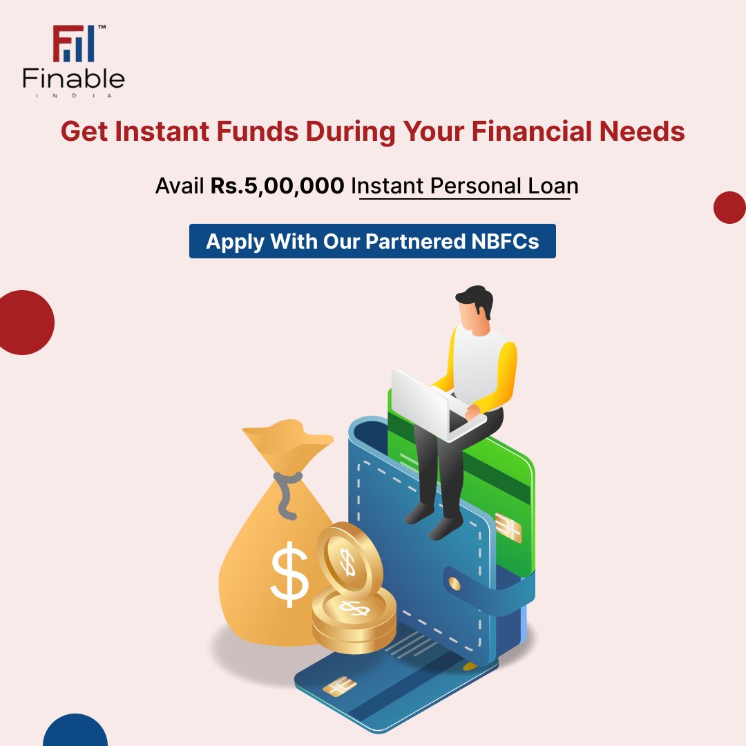 Get instant funds when you need them. 

Apply for an instant Personal Loan with our NBFC partners now: bit.ly/3CchmDk

*T&C Apply

#FinancialConsultation #FinanceExperts #ExpertConsultation #PersonalLoan #OnlineLoan #FinancialNeed #FinancialStress #FinancialHelp